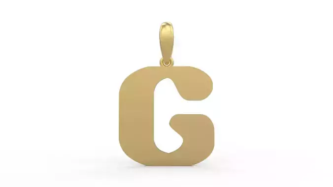 Initial Letters Pendant Sisyphus Light G 3D print model