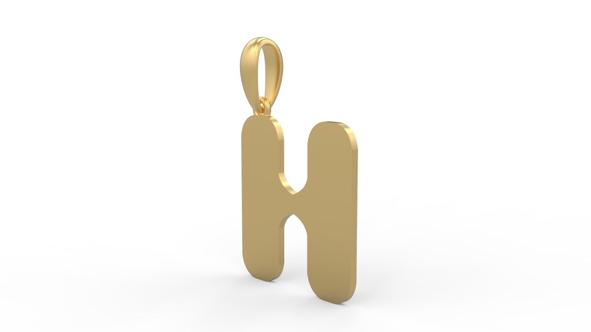 Initial Letters Pendant Sisyphus Light H 3D print model_1