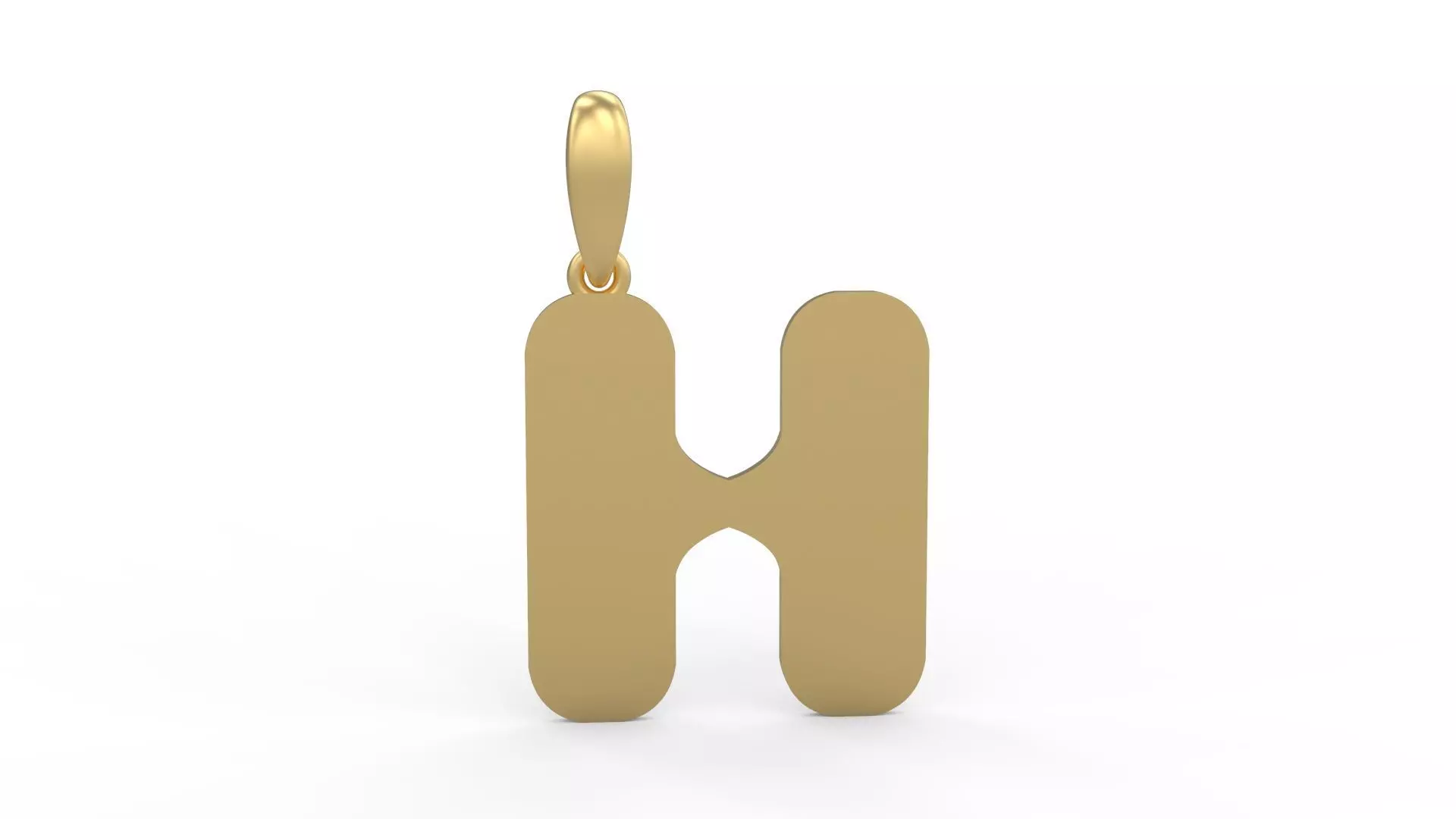 Initial Letters Pendant Sisyphus Light H 3D print model_0