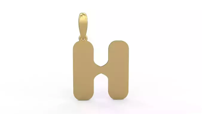 Initial Letters Pendant Sisyphus Light H 3D print model