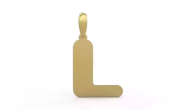 Initial Letters Pendant Sisyphus Light L 3D print model