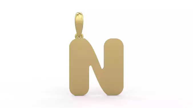 Initial Letters Pendant Sisyphus Light N 3D print model