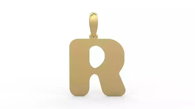 Initial Letters Pendant Sisyphus Light R 3D print model