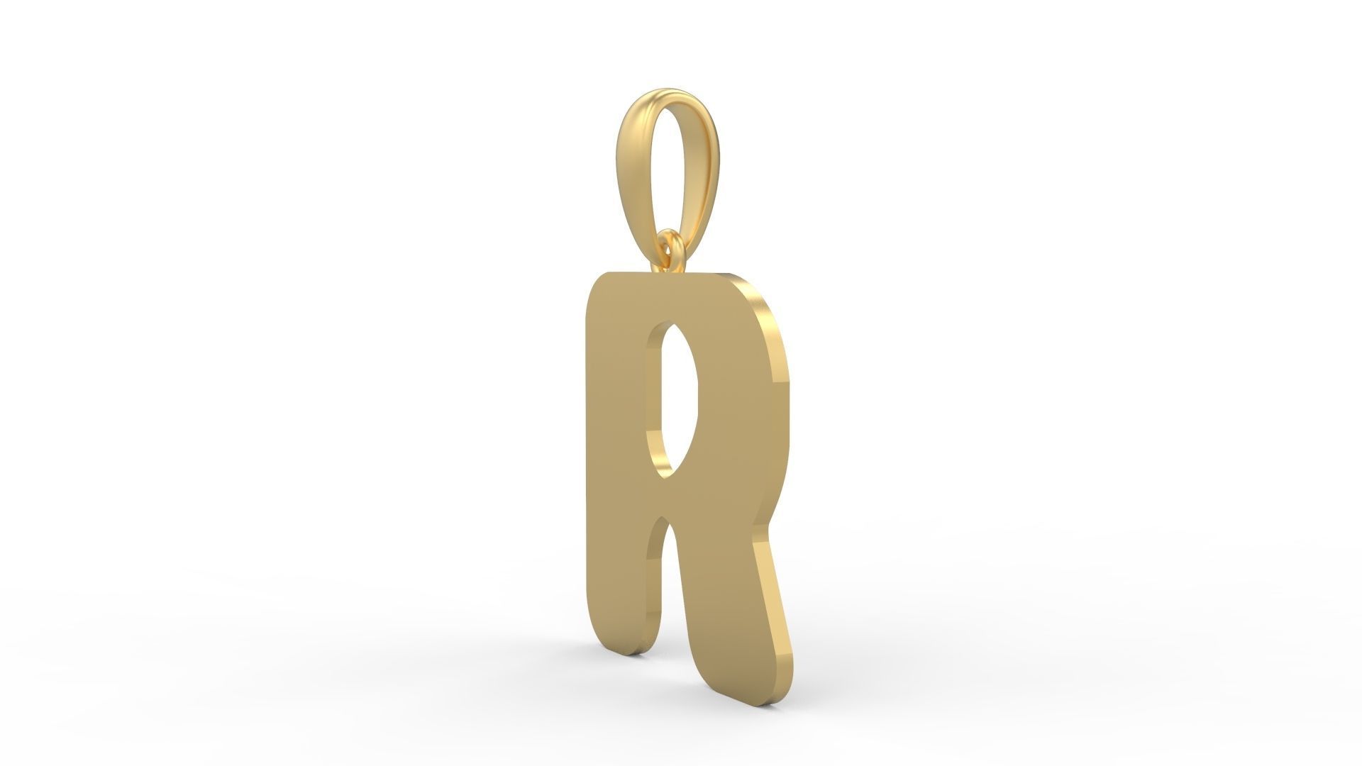 Initial Letters Pendant Sisyphus Light R 3D print model_1