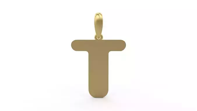 Initial Letters Pendant Sisyphus Light T 3D print model