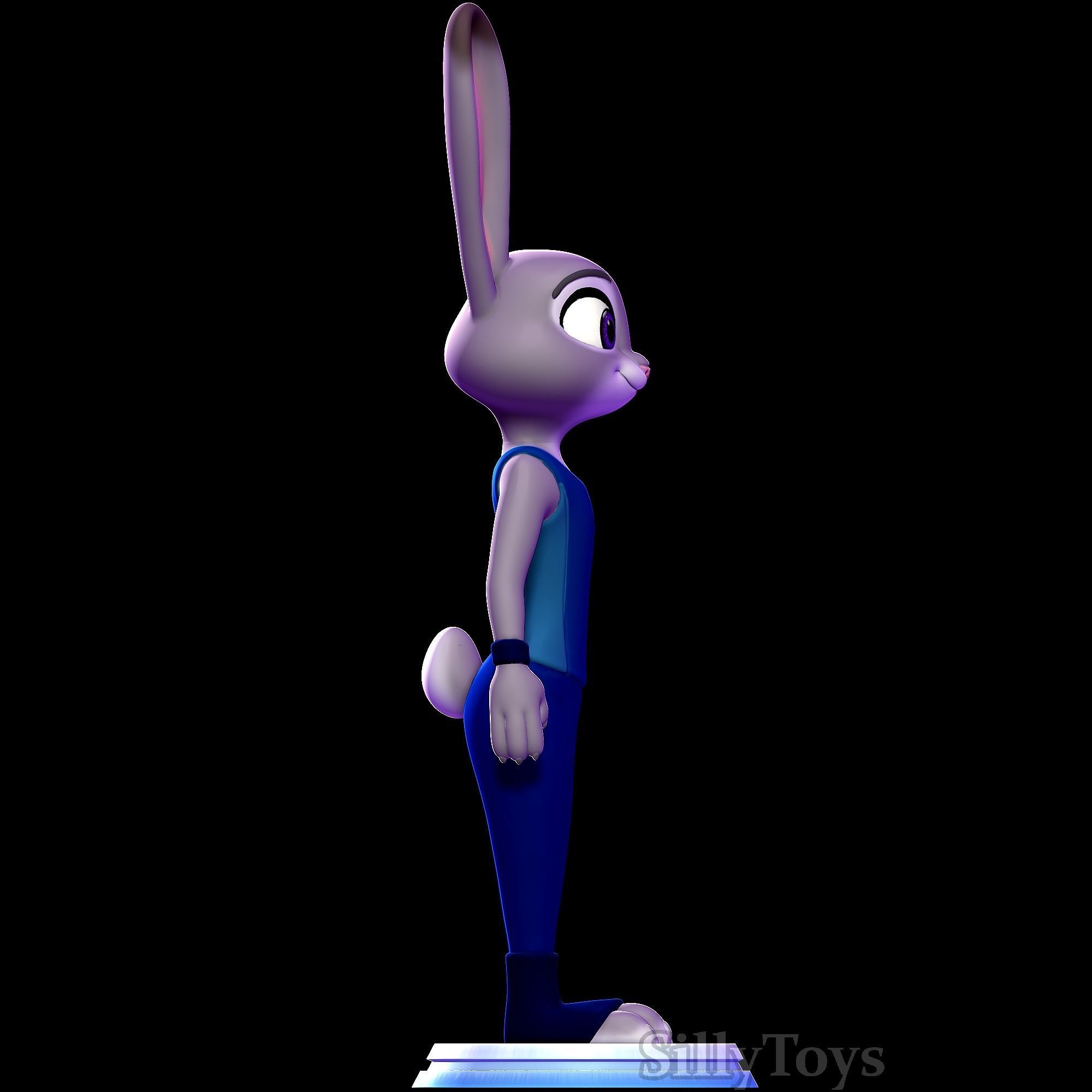Judy Hopps ZPD Training outfit -  Zootopia 3D print model_2