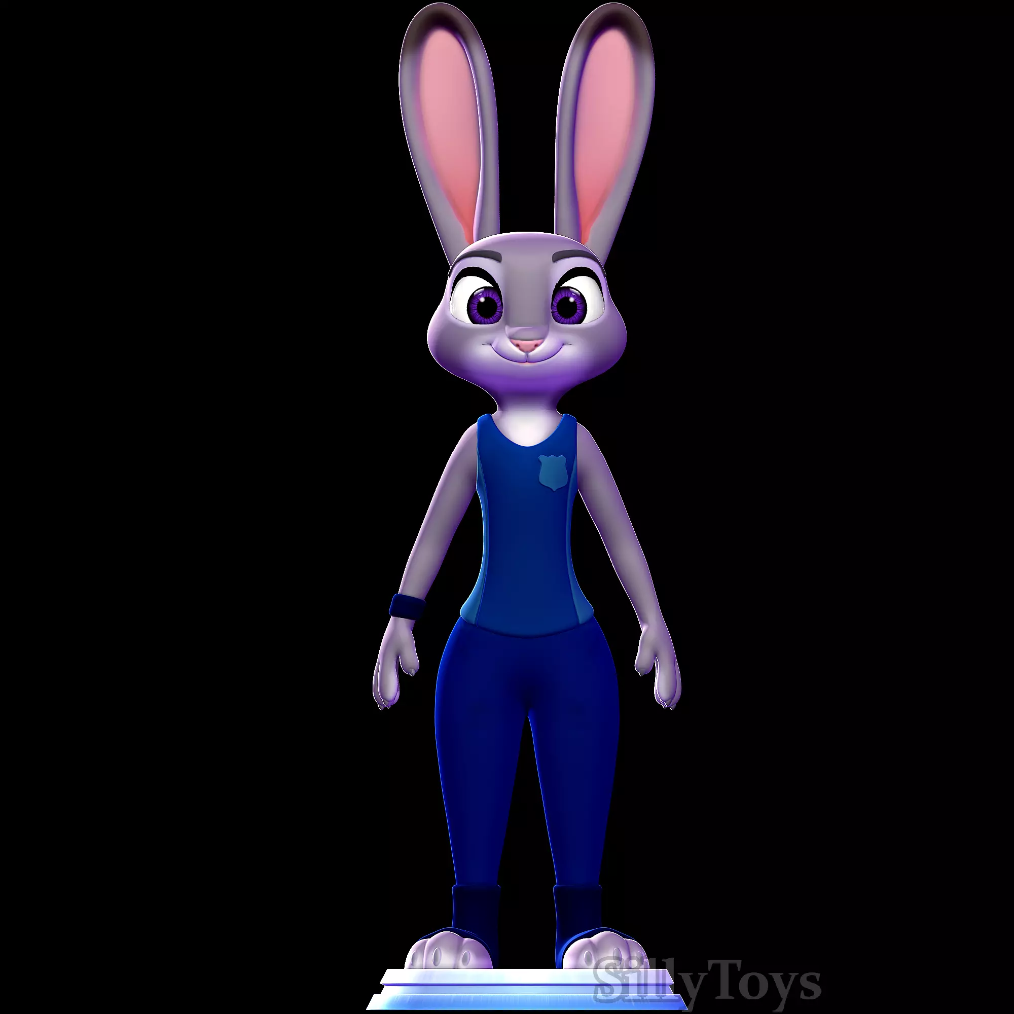Judy Hopps ZPD Training outfit -  Zootopia 3D print model_0