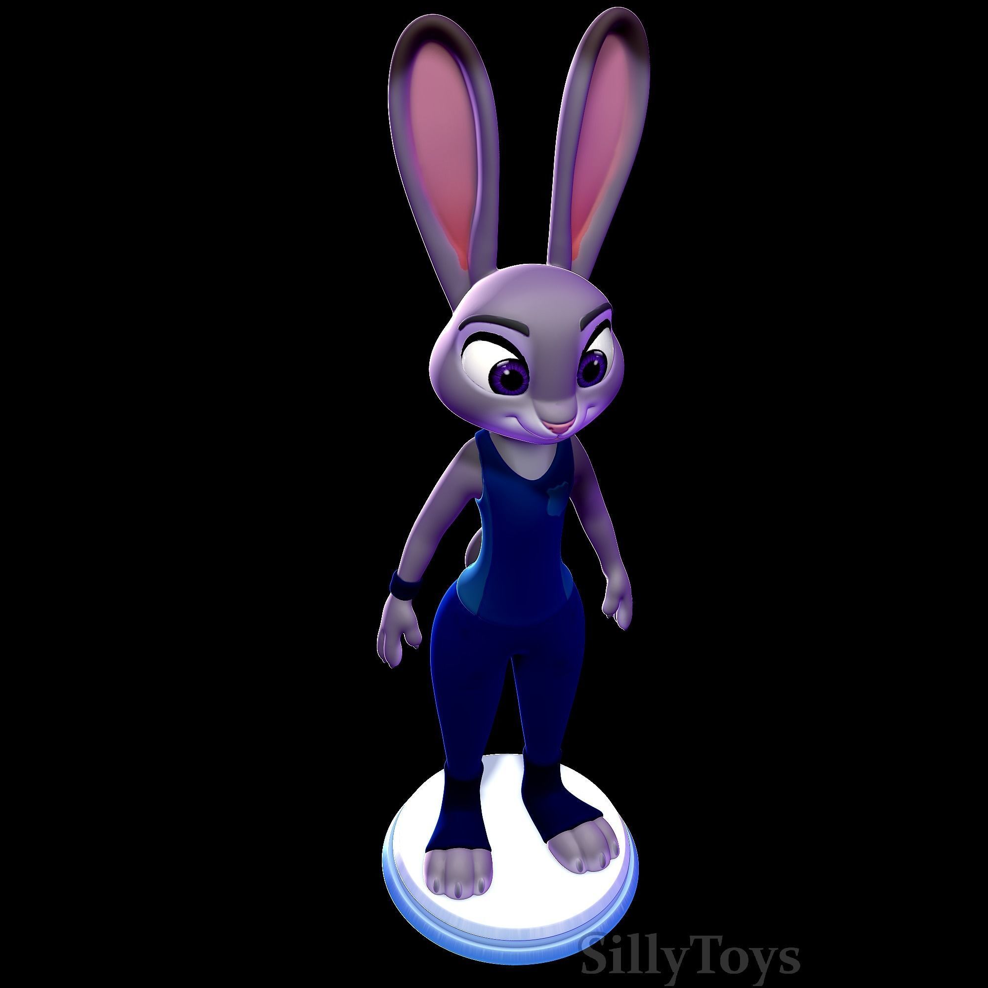 Judy Hopps ZPD Training outfit -  Zootopia 3D print model_4
