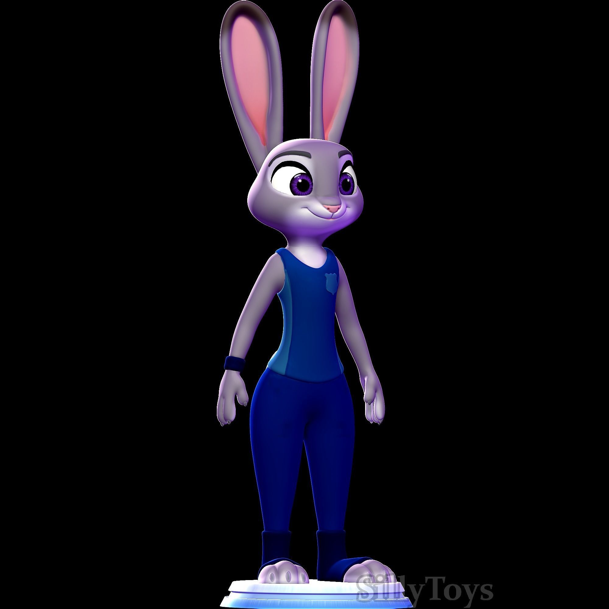 Judy Hopps ZPD Training outfit -  Zootopia 3D print model_1