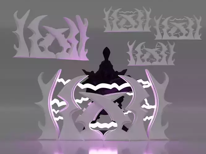 edgy space elf barricade 3D print model