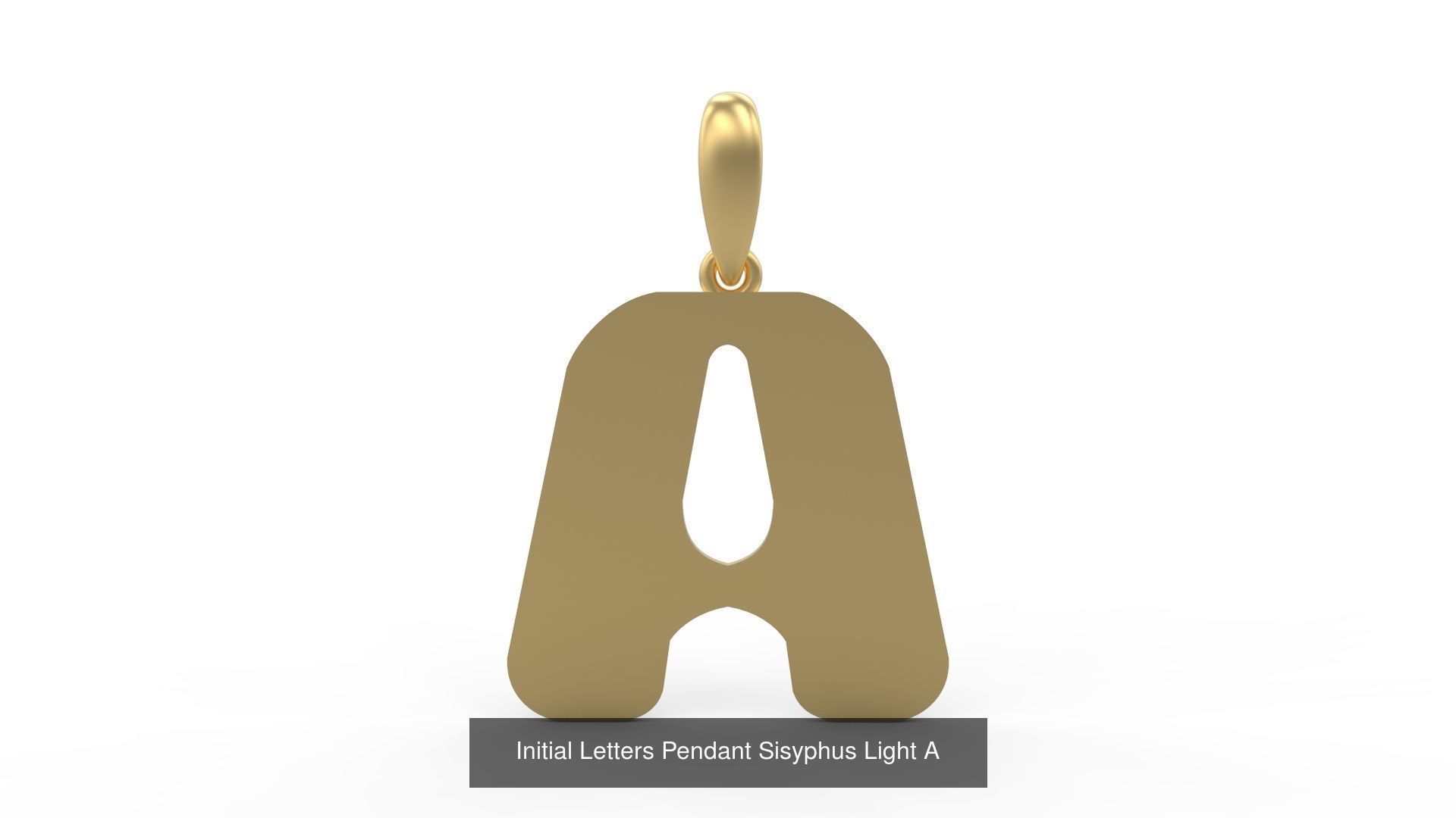 Initial Letters Pendant Alphabets Sisyphus Light 3D Model Collection_4