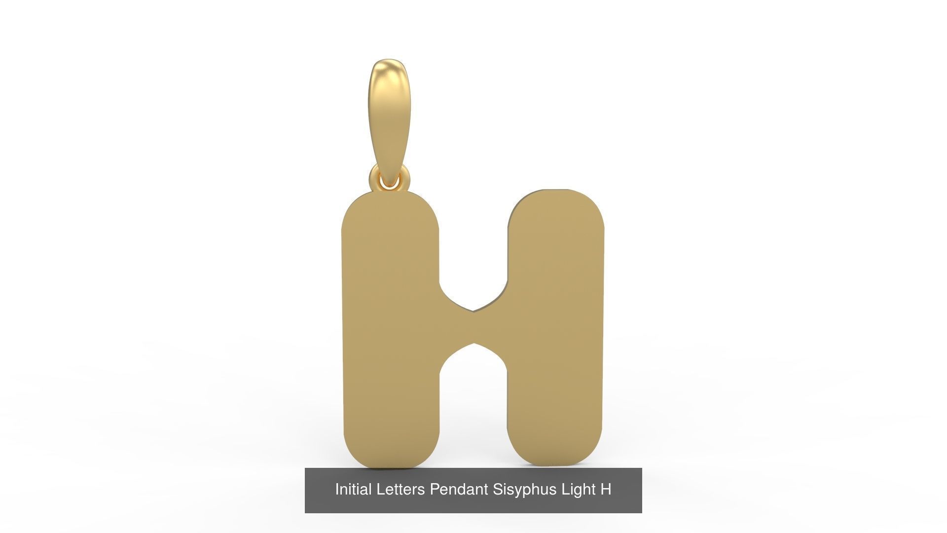 Initial Letters Pendant Alphabets Sisyphus Light 3D Model Collection_11