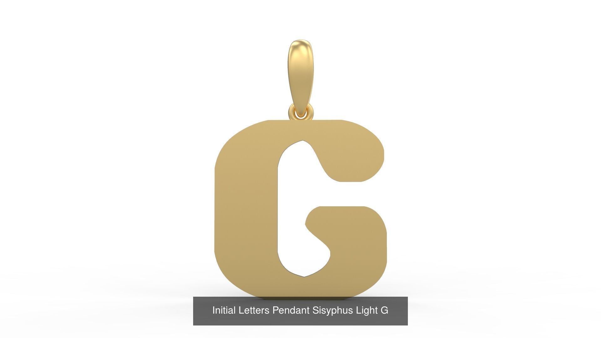 Initial Letters Pendant Alphabets Sisyphus Light 3D Model Collection_10