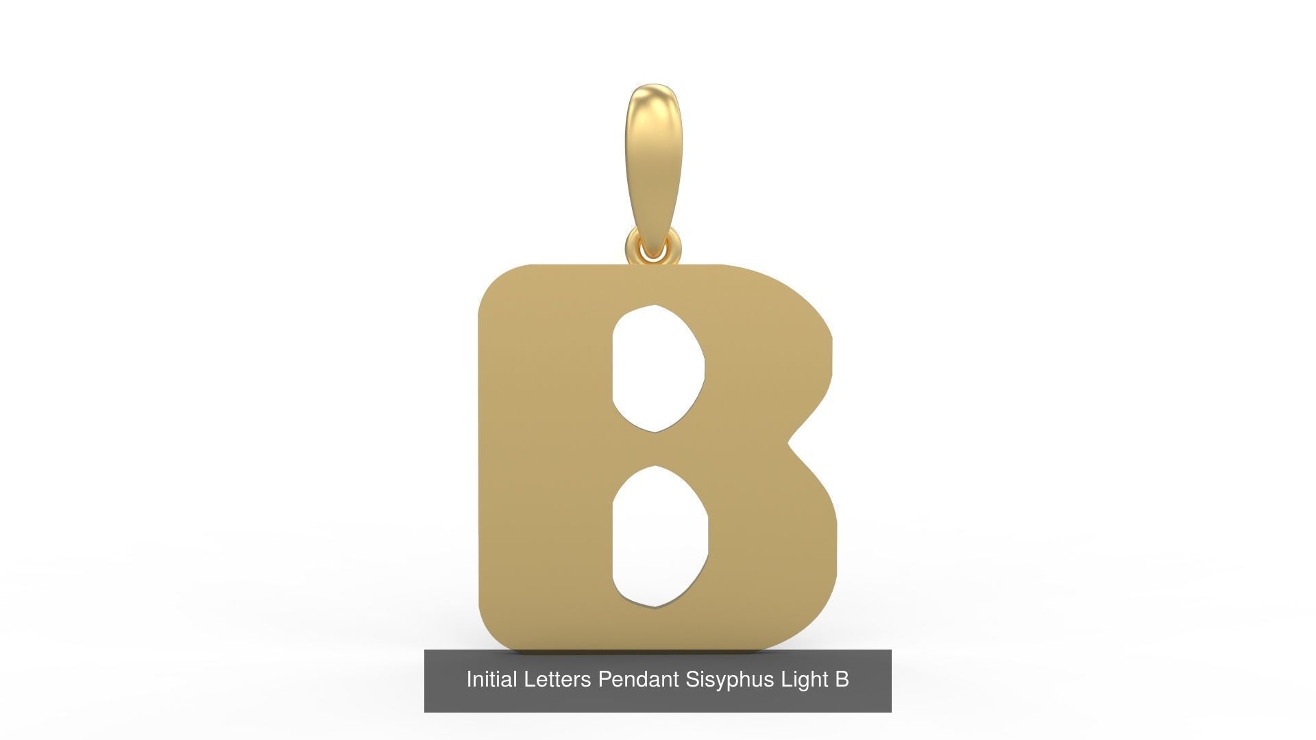 Initial Letters Pendant Alphabets Sisyphus Light 3D Model Collection_5