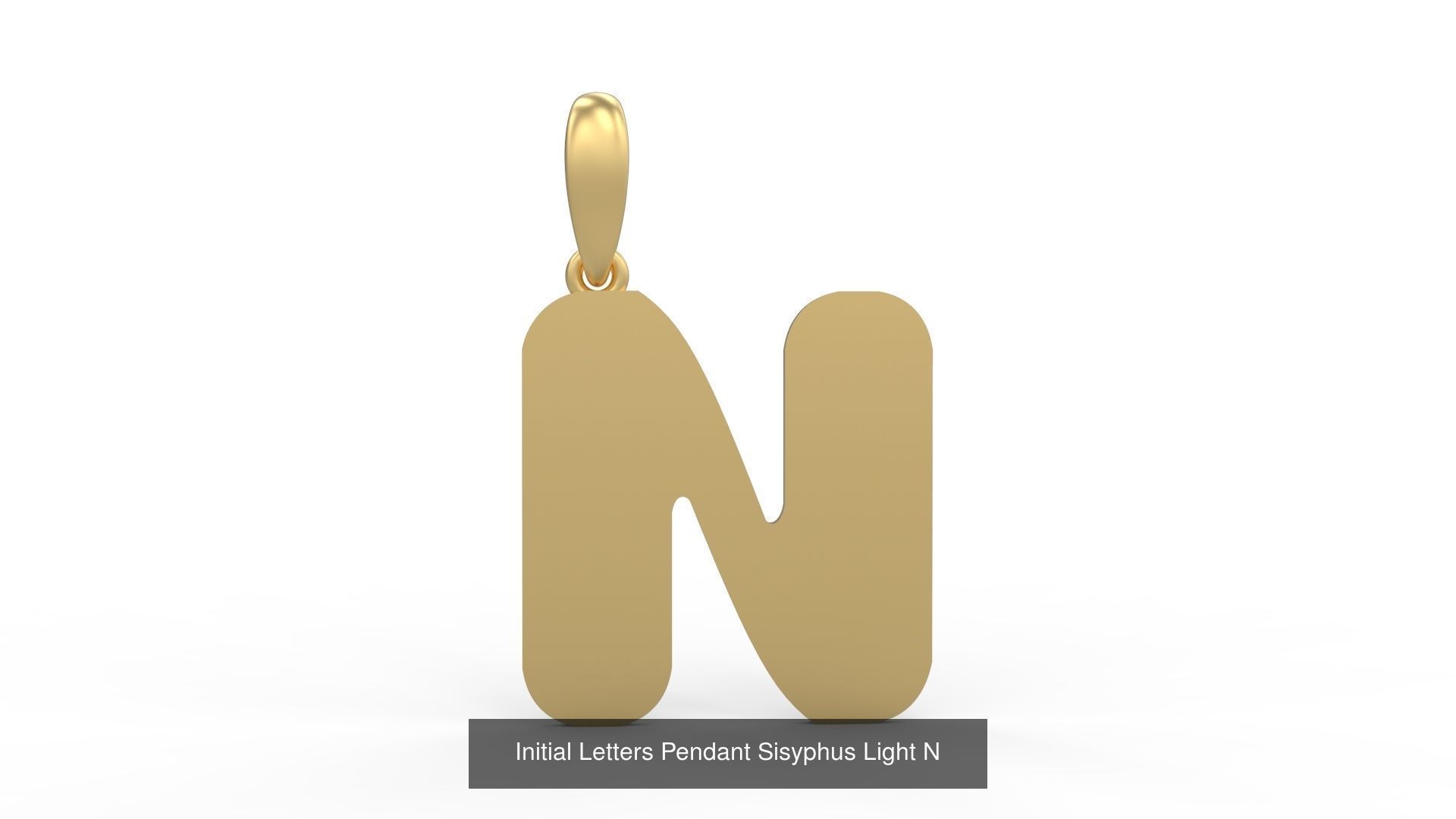 Initial Letters Pendant Alphabets Sisyphus Light 3D Model Collection_17