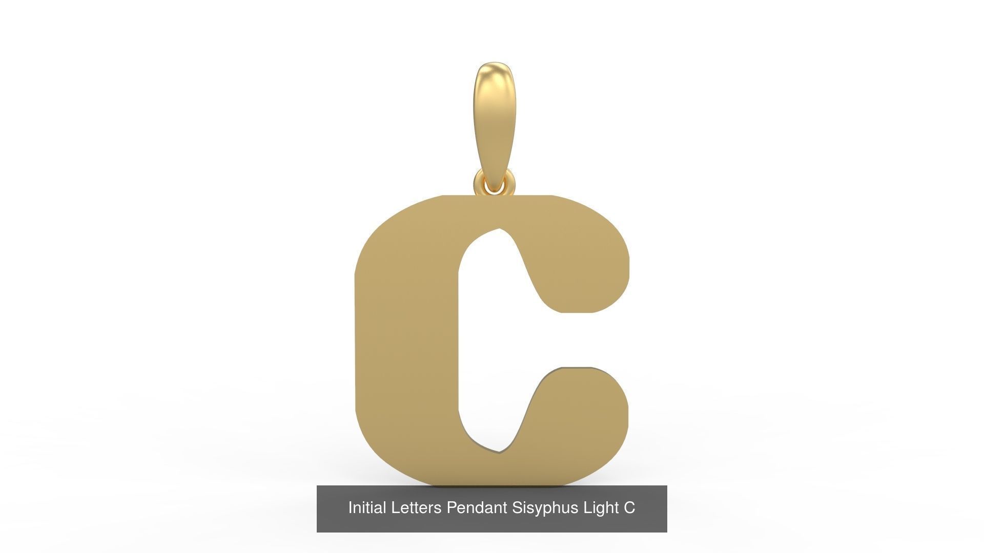 Initial Letters Pendant Alphabets Sisyphus Light 3D Model Collection_6
