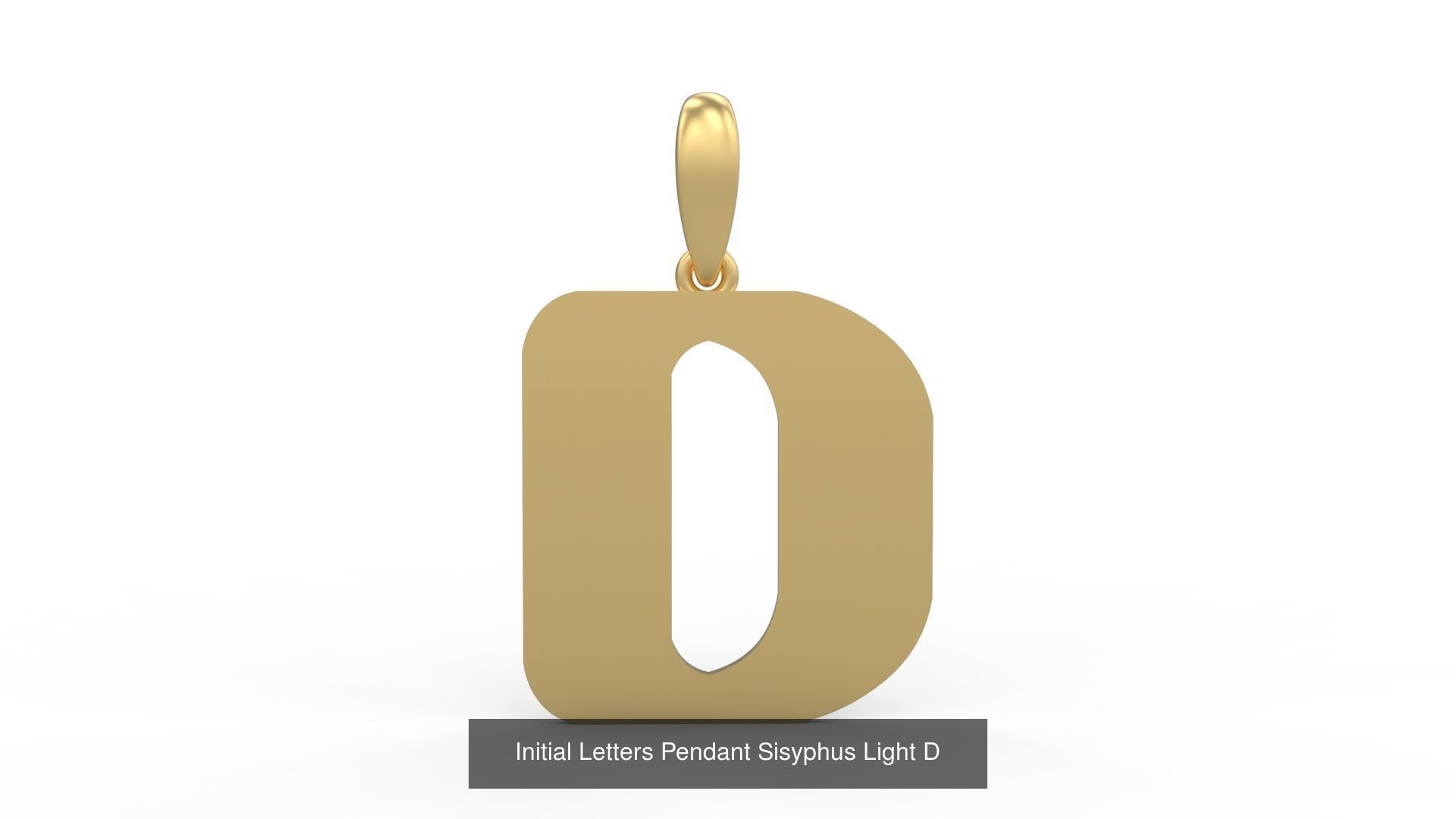 Initial Letters Pendant Alphabets Sisyphus Light 3D Model Collection_7