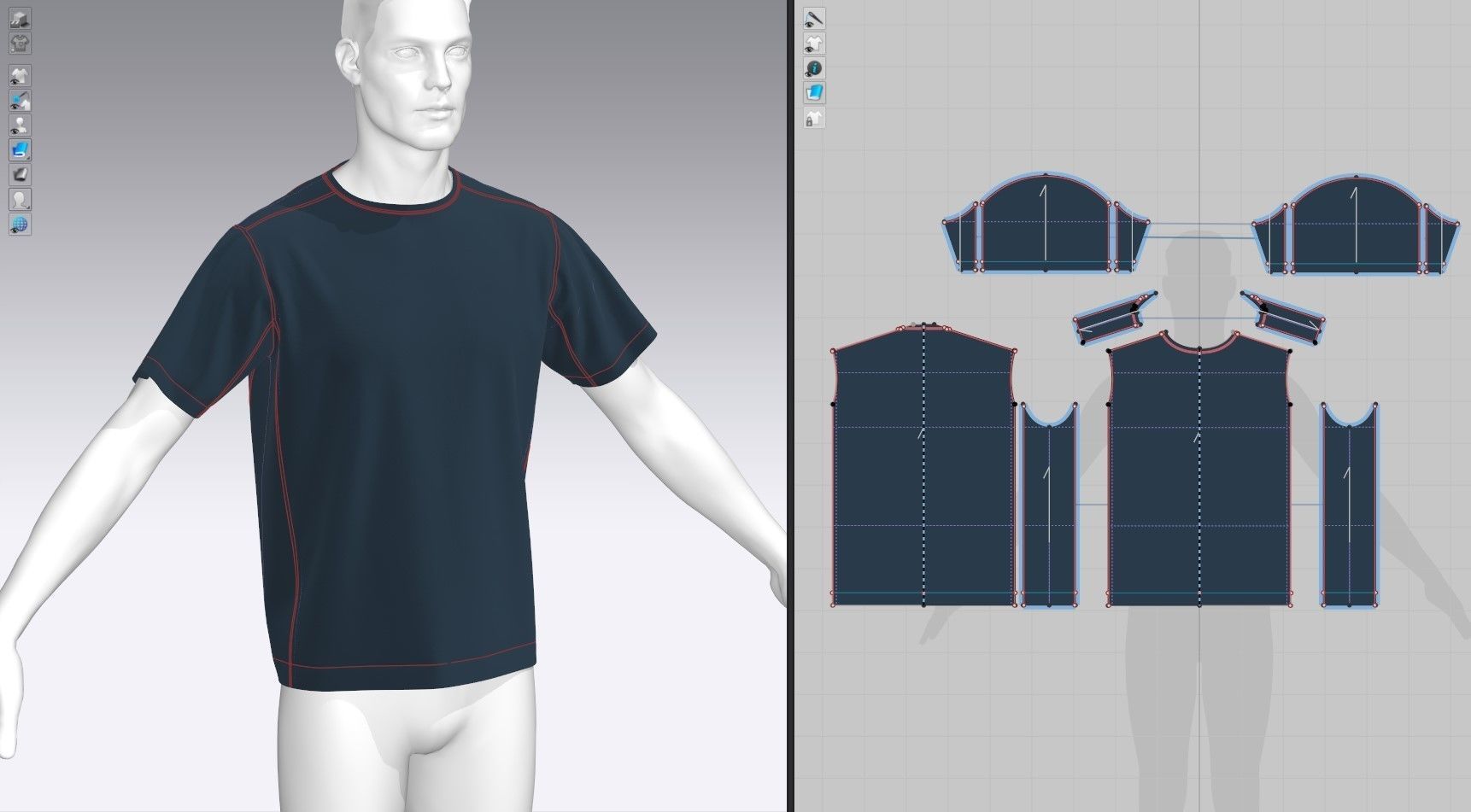 Sports Tee Shirt - Loose 3D model_10