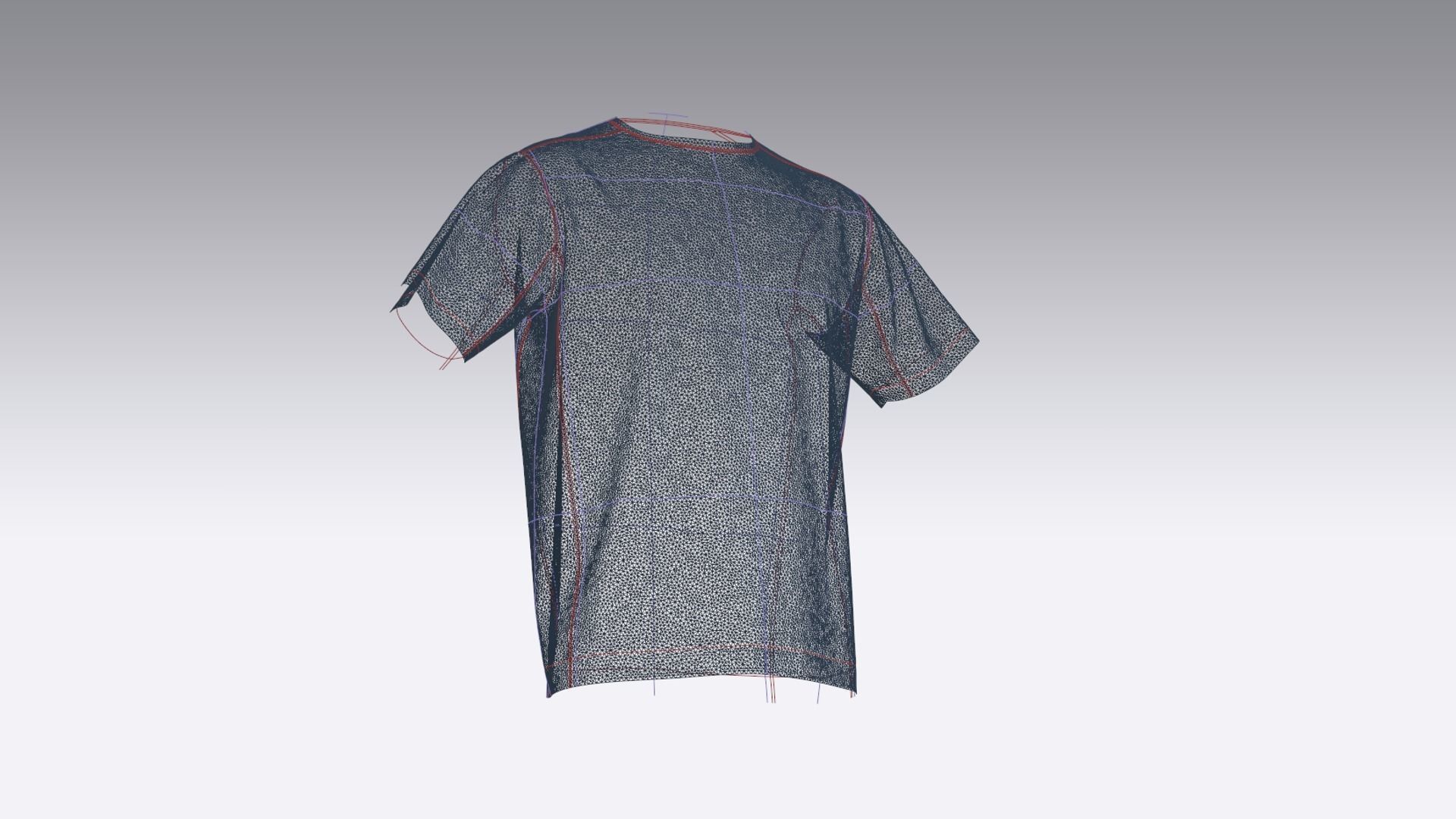 Sports Tee Shirt - Loose 3D model_9