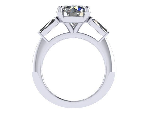 Diamond Wedding Set 3D print model_7