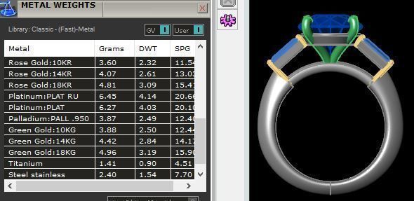Diamond Wedding Set 3D print model_9