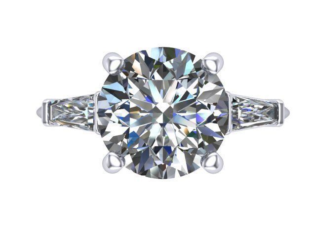 Diamond Wedding Set 3D print model_5