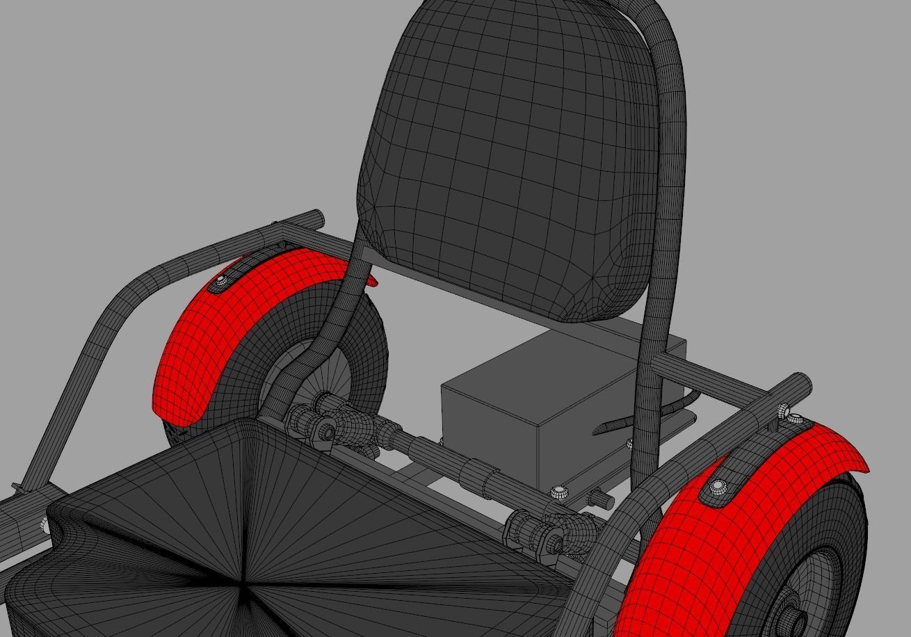 Electric Go Kart 3D model_14