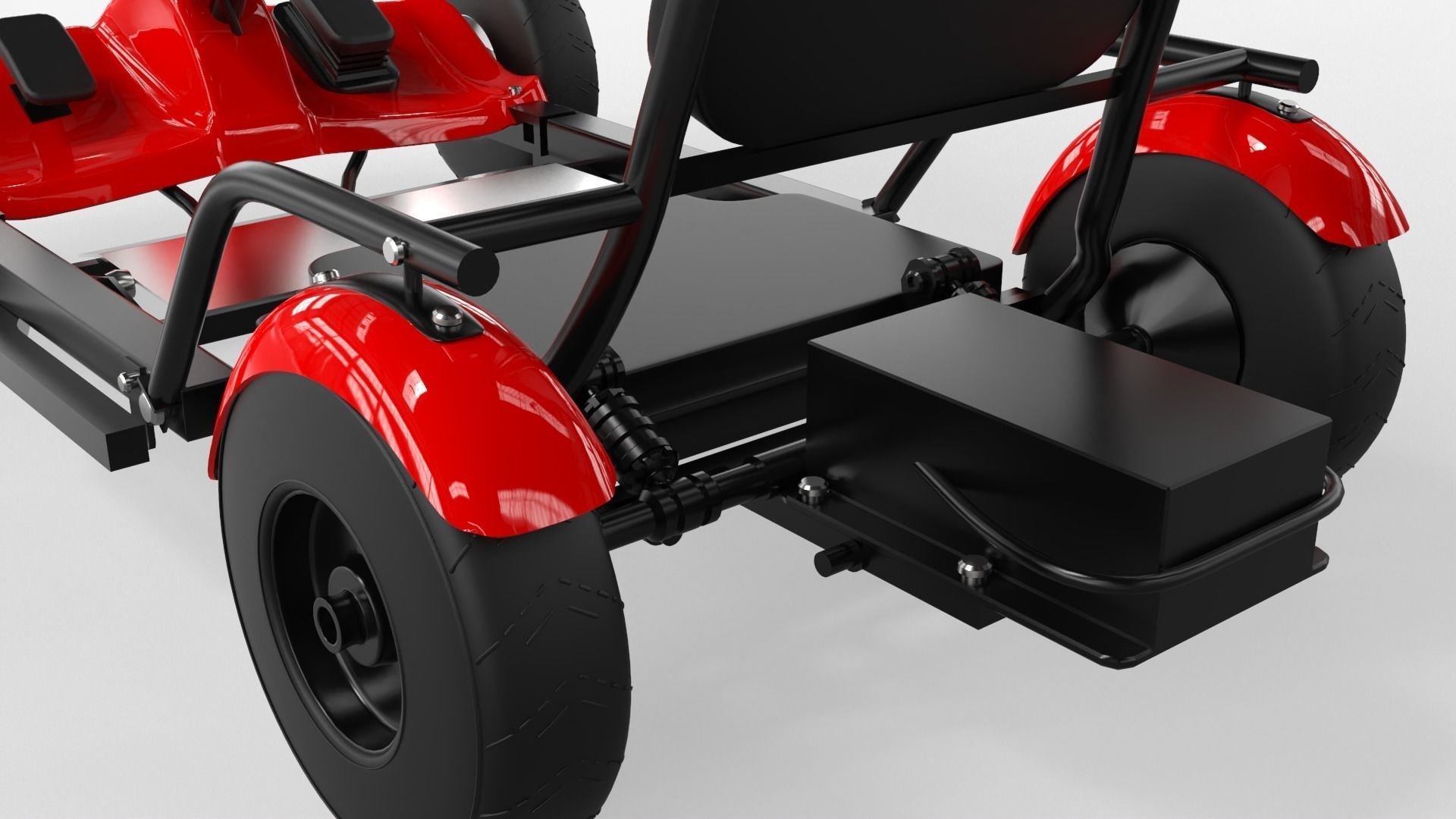 Electric Go Kart 3D model_2