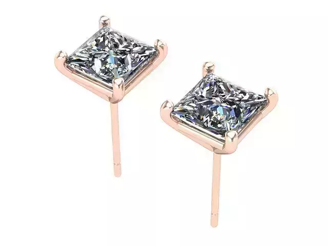 Golden Princess Diamond Earrings