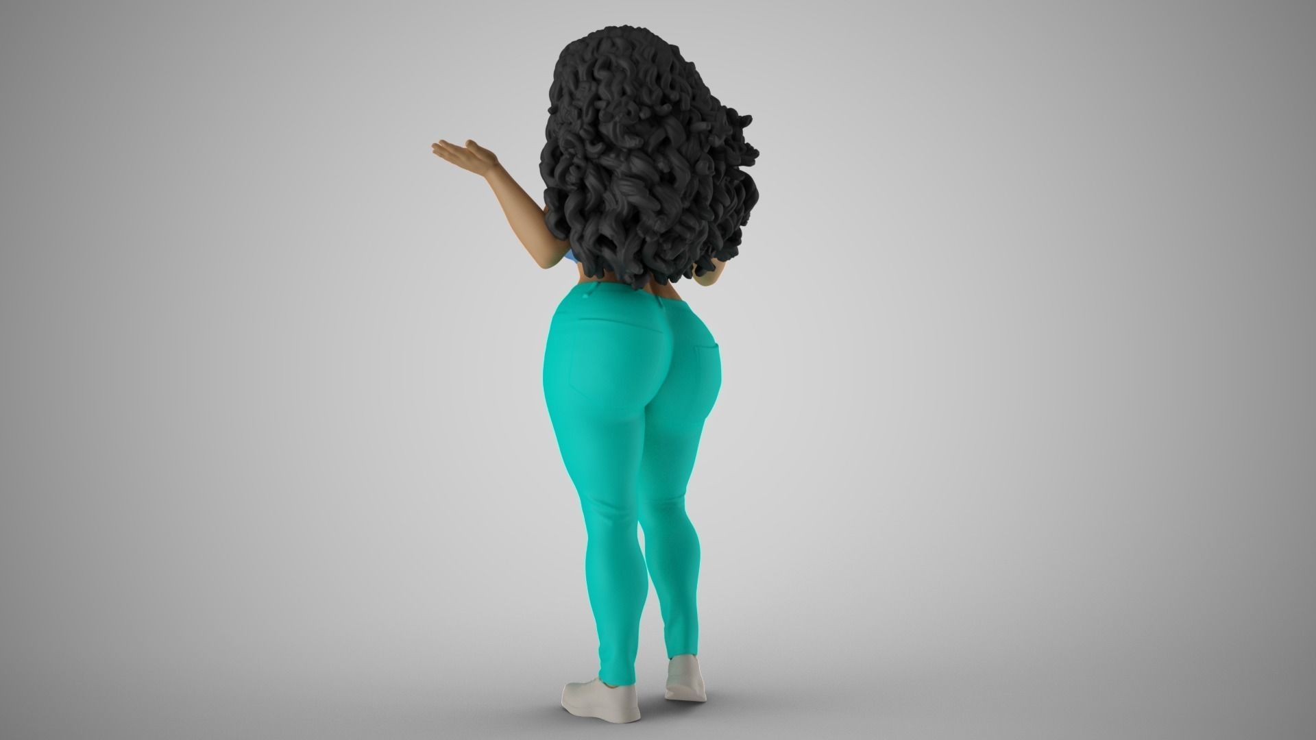 Unaware Woman 3D print model_8