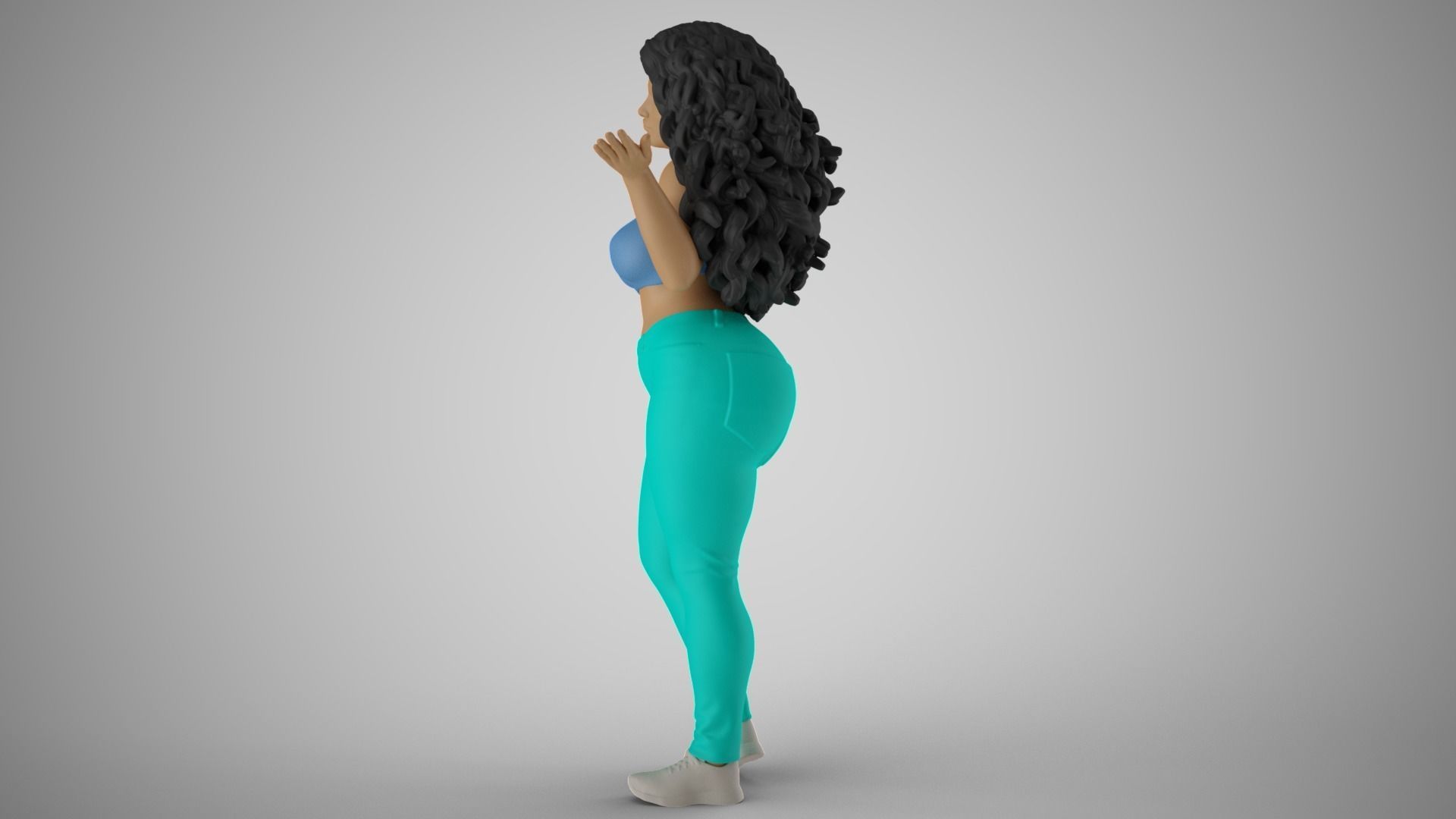 Unaware Woman 3D print model_9