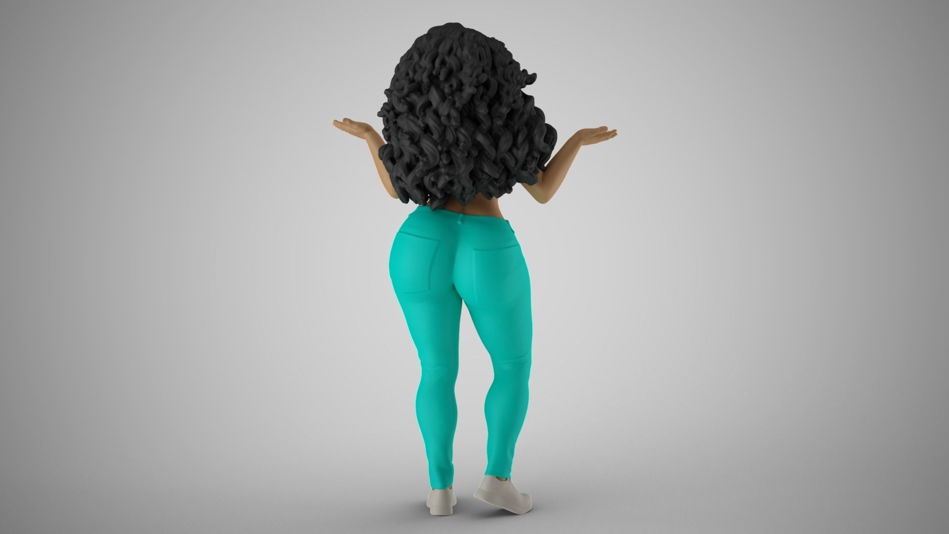 Unaware Woman 3D print model_7
