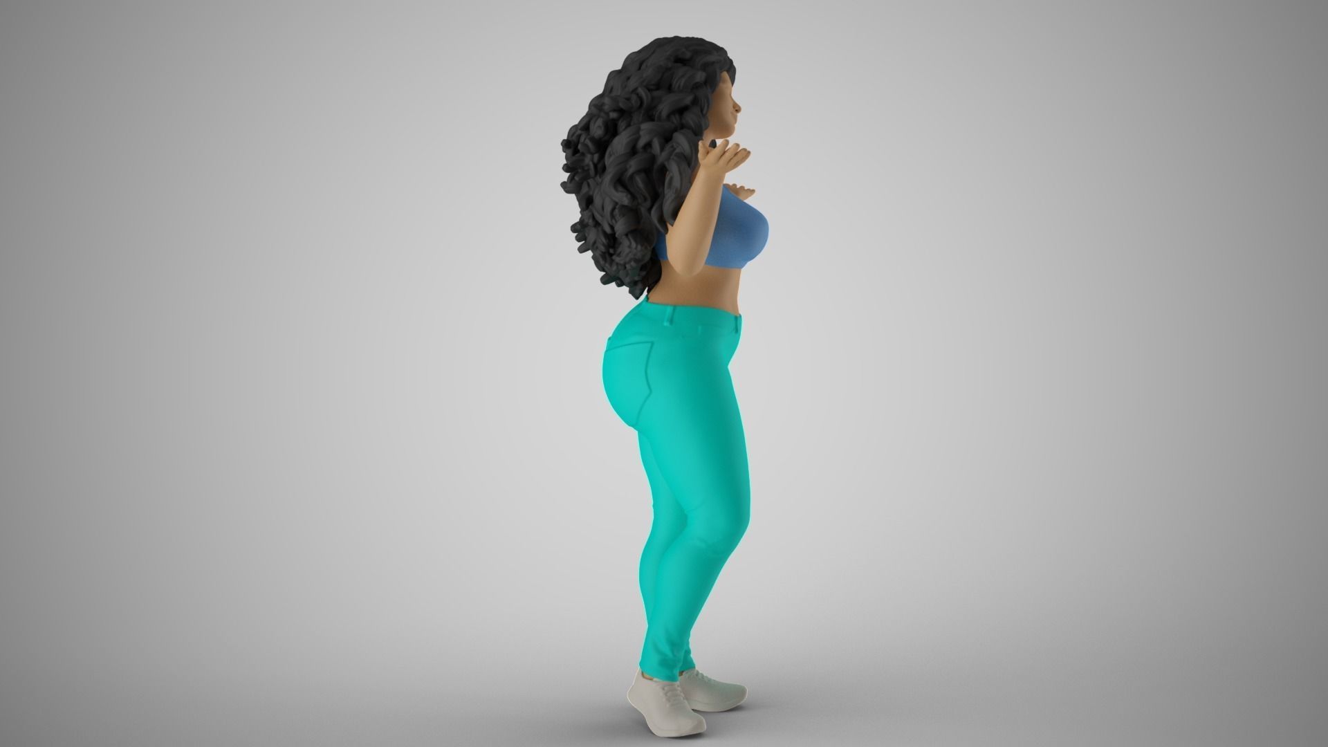 Unaware Woman 3D print model_5