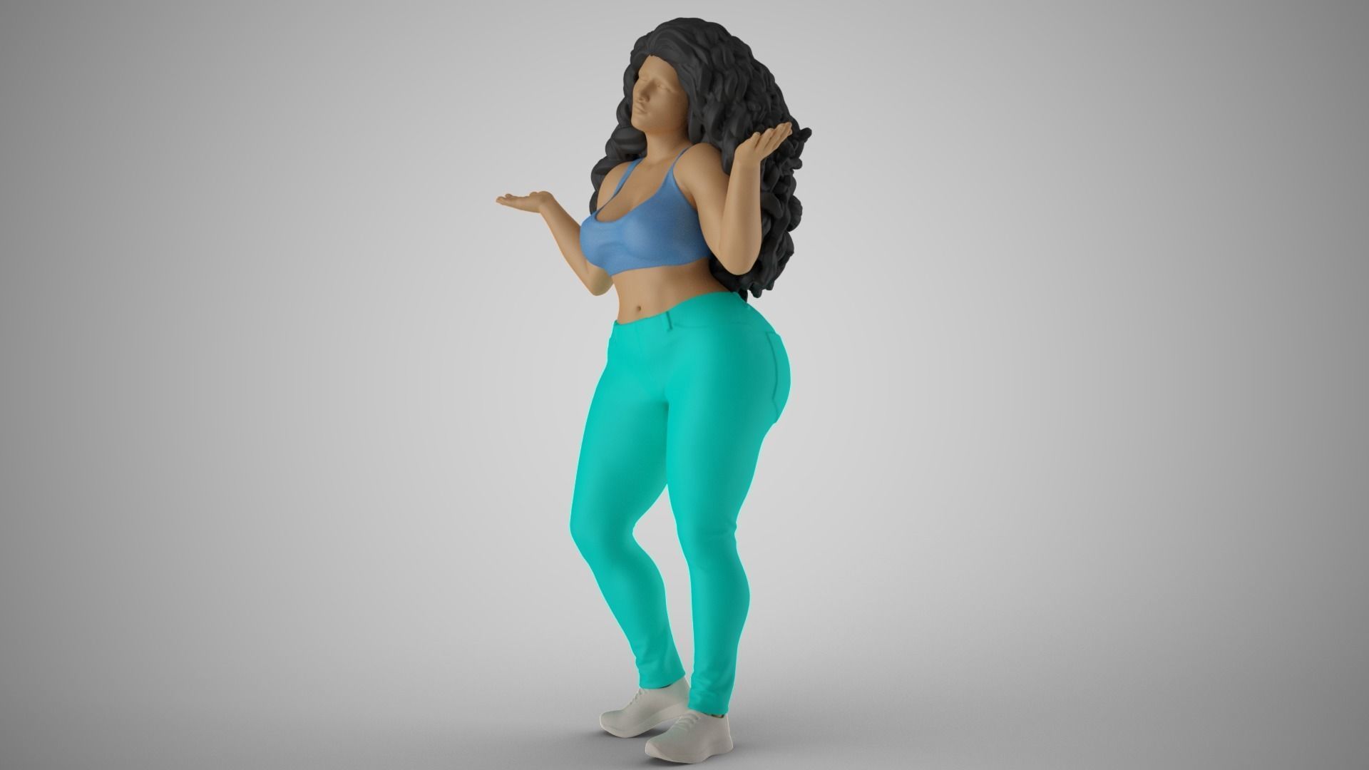 Unaware Woman 3D print model_10