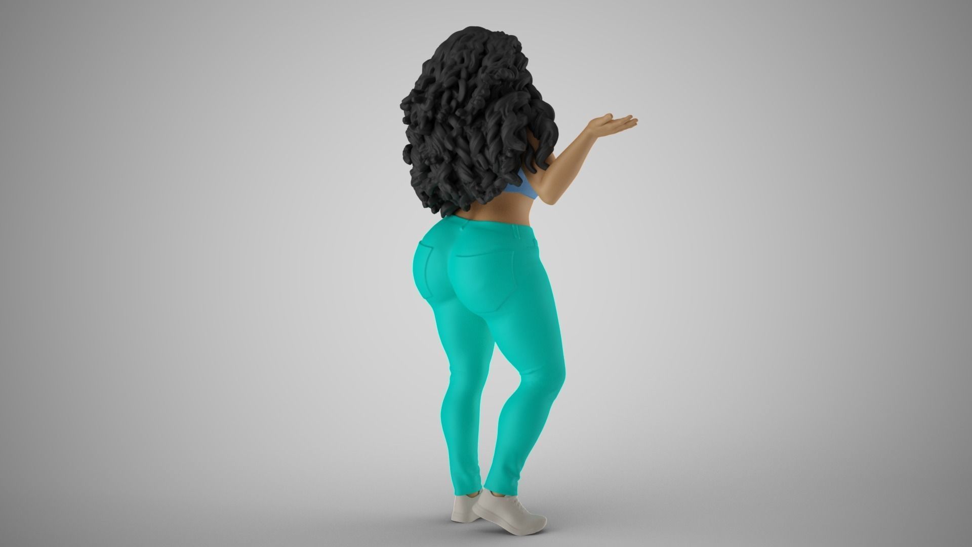 Unaware Woman 3D print model_6