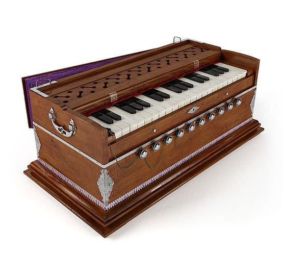 Harmonium Piano Organ 3D Model