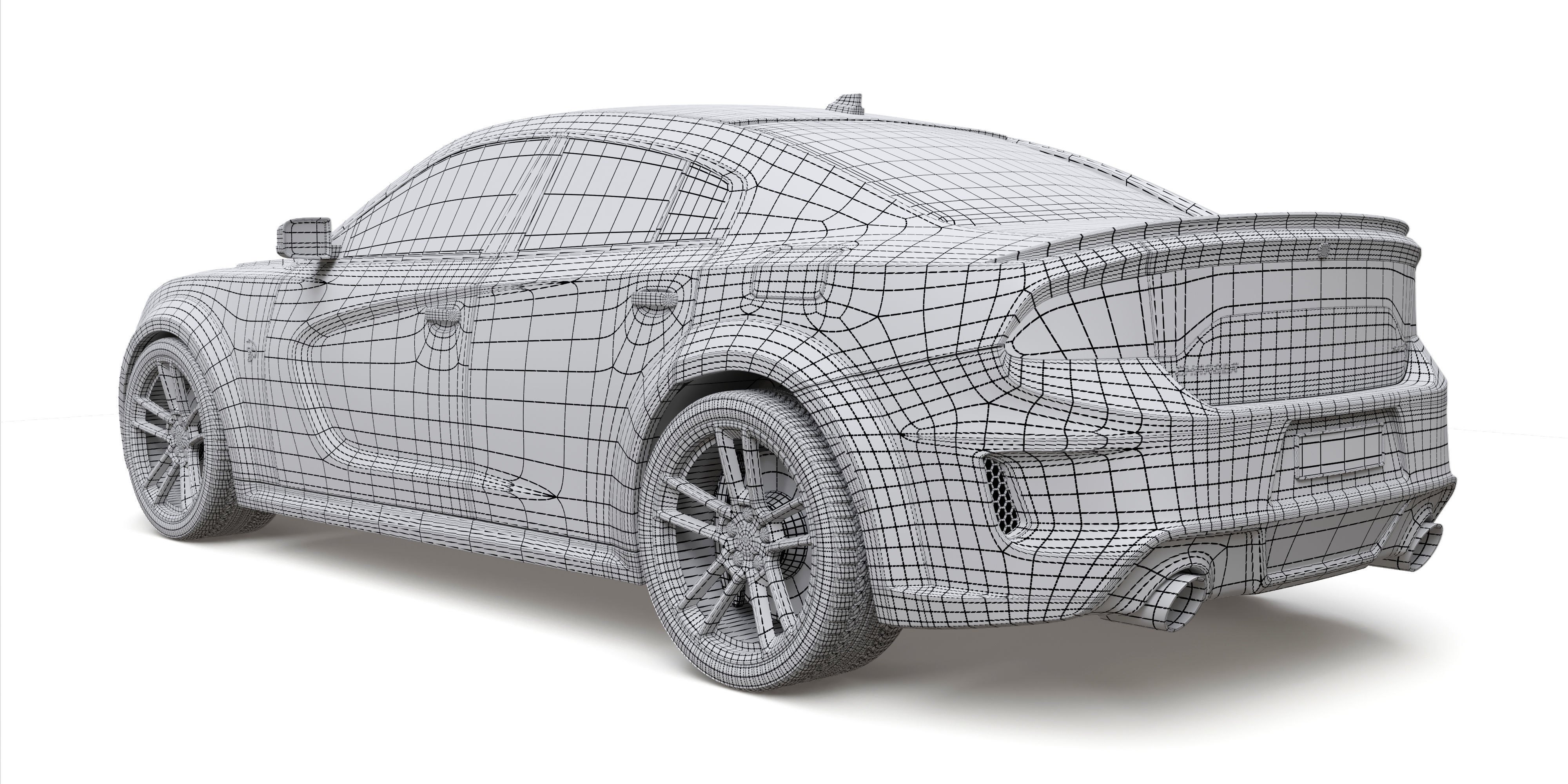 Dodge Charger SRT Hellcat Redeye 2021 3D model_13