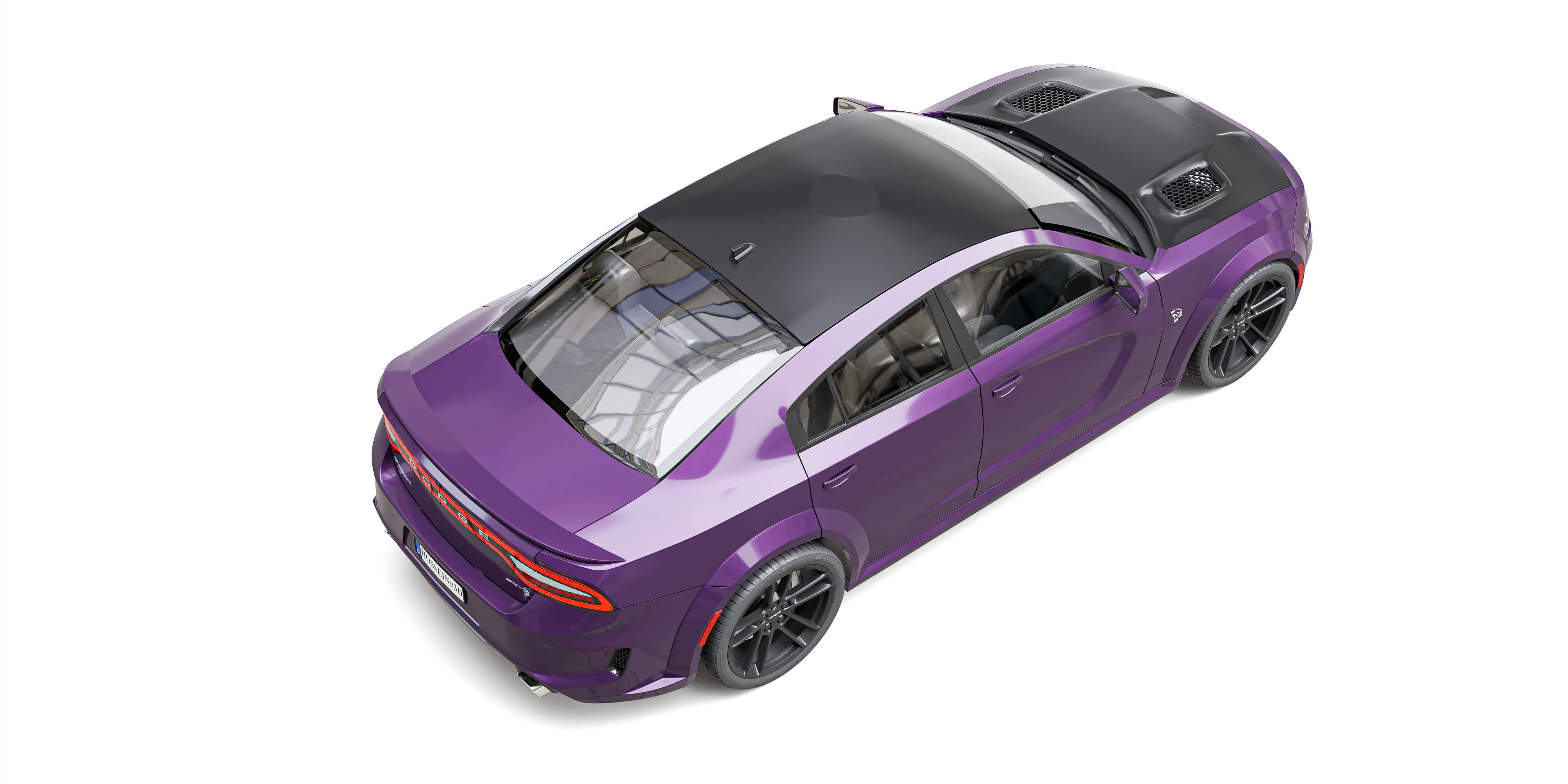 Dodge Charger SRT Hellcat Redeye 2021 3D model_9