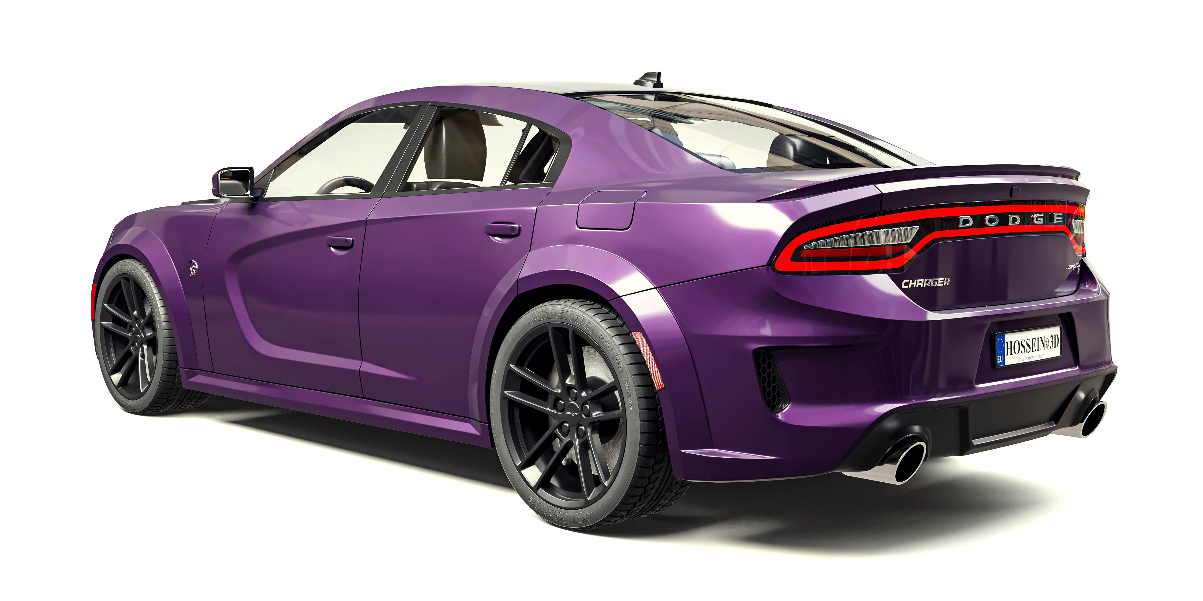 Dodge Charger SRT Hellcat Redeye 2021 3D model_3
