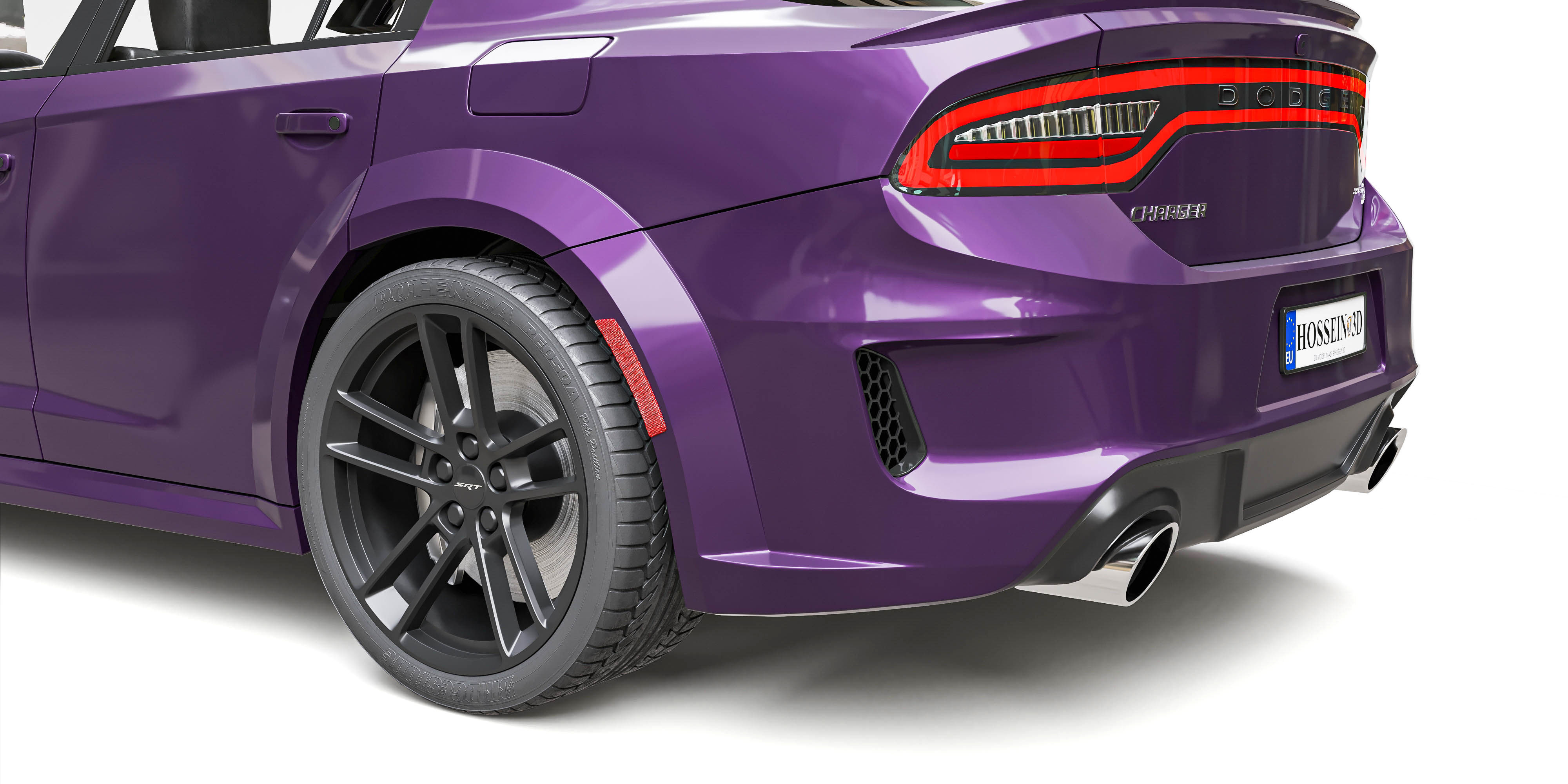 Dodge Charger SRT Hellcat Redeye 2021 3D model_11