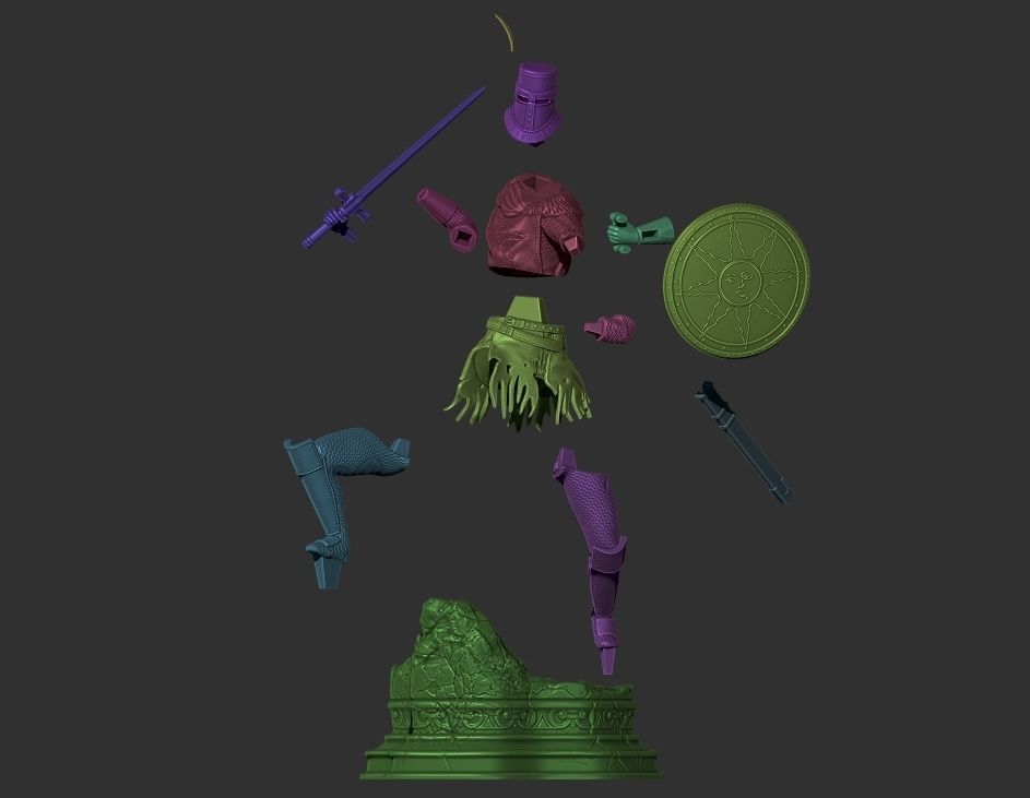 Solaire of Astora - Dark Souls  3D print model_11
