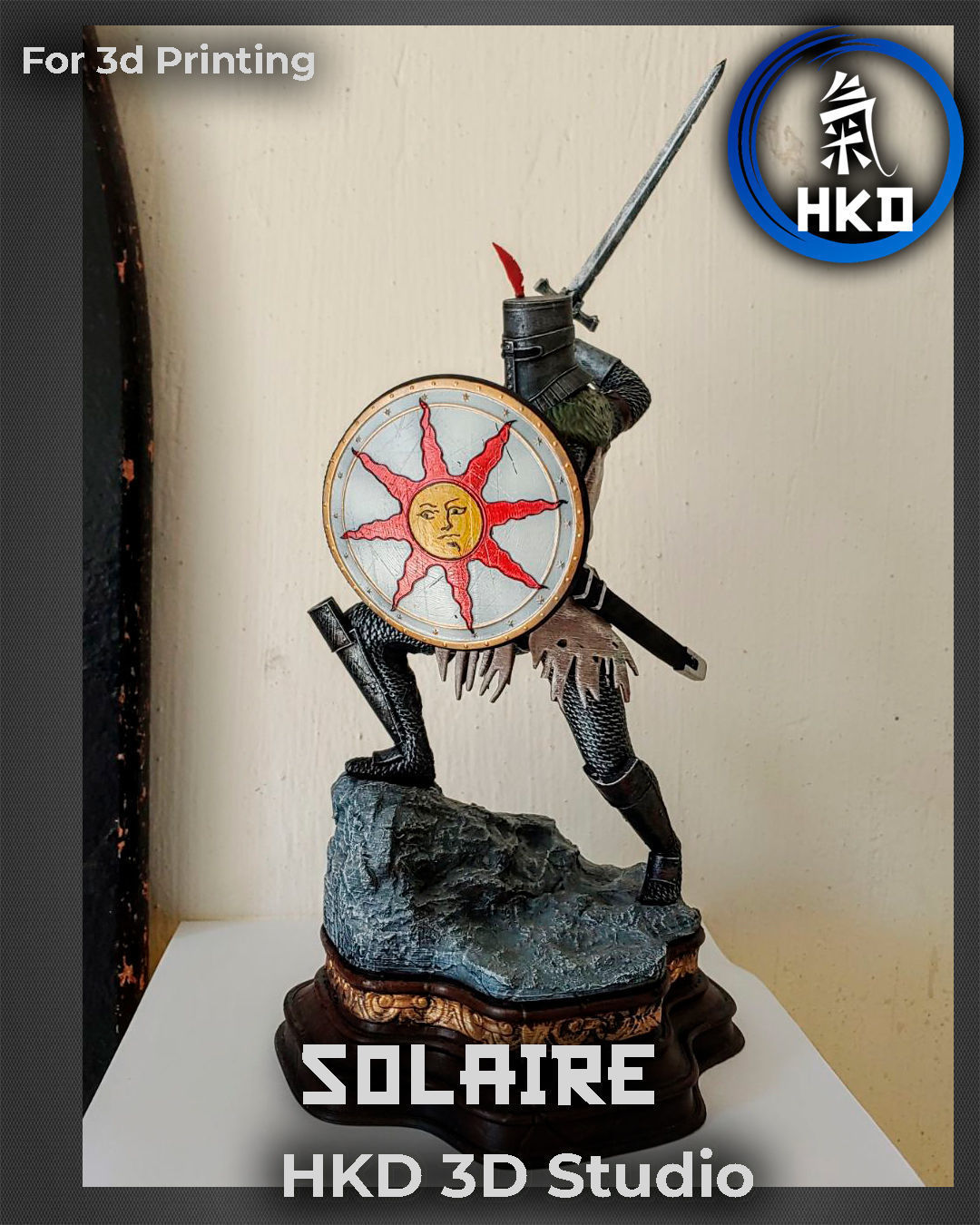 Solaire of Astora - Dark Souls  3D print model_1