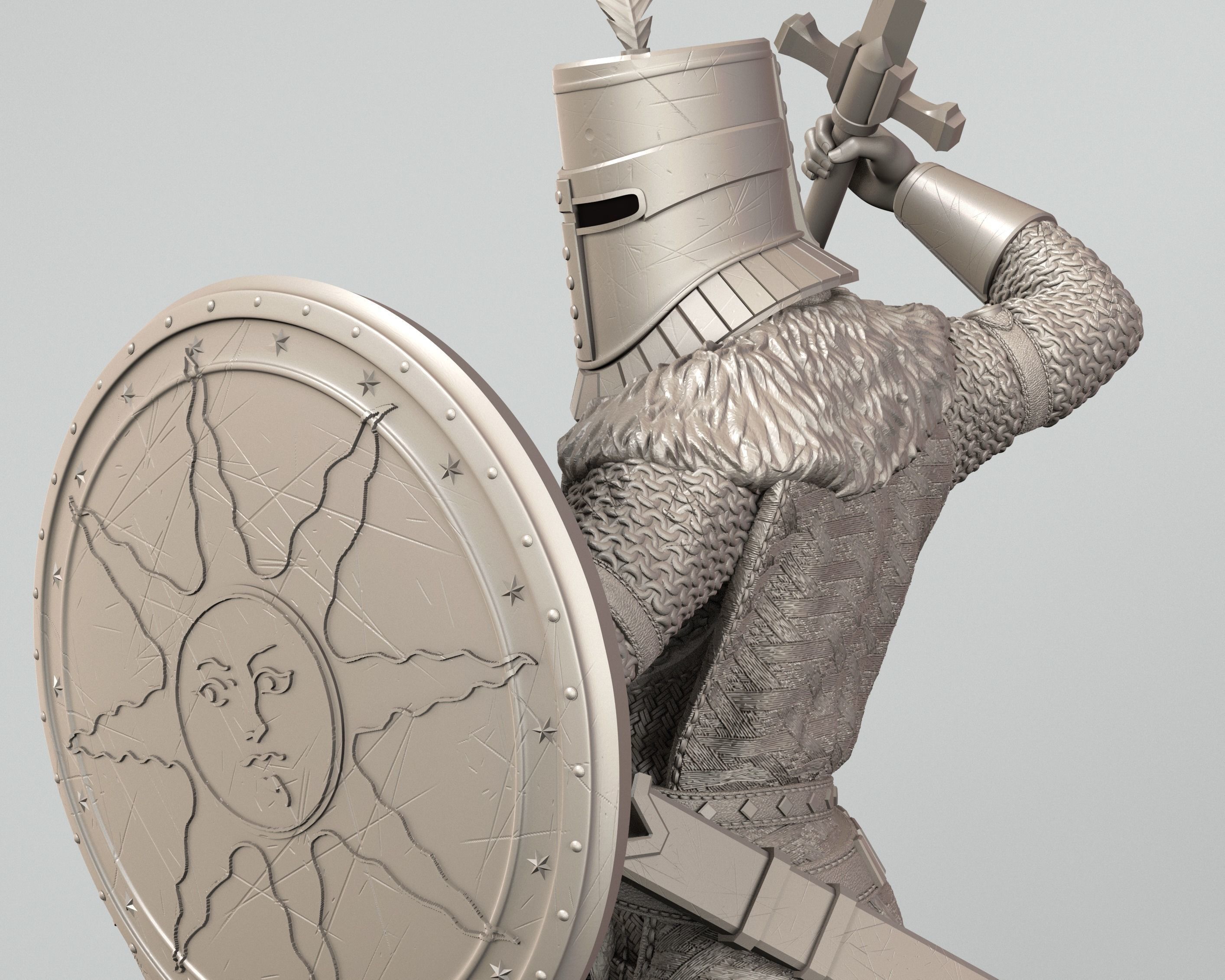 Solaire of Astora - Dark Souls  3D print model_14