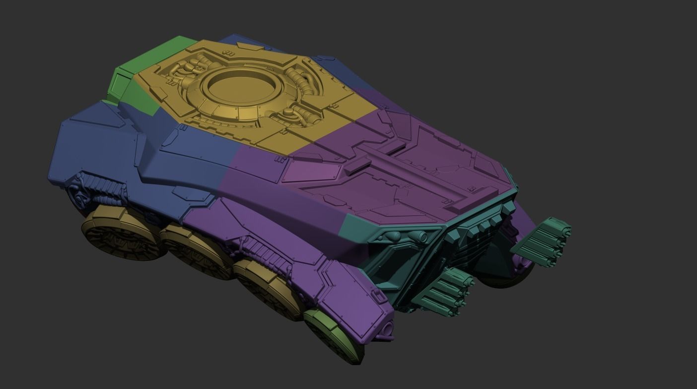 Tempest Legion - Clypeus Assault Transport 3D print model_14