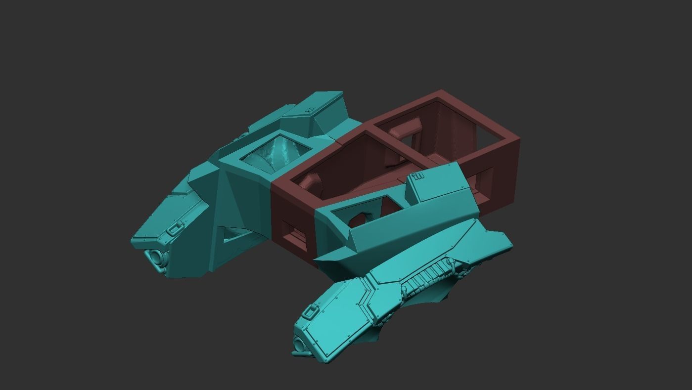 Tempest Legion - Clypeus Assault Transport 3D print model_6