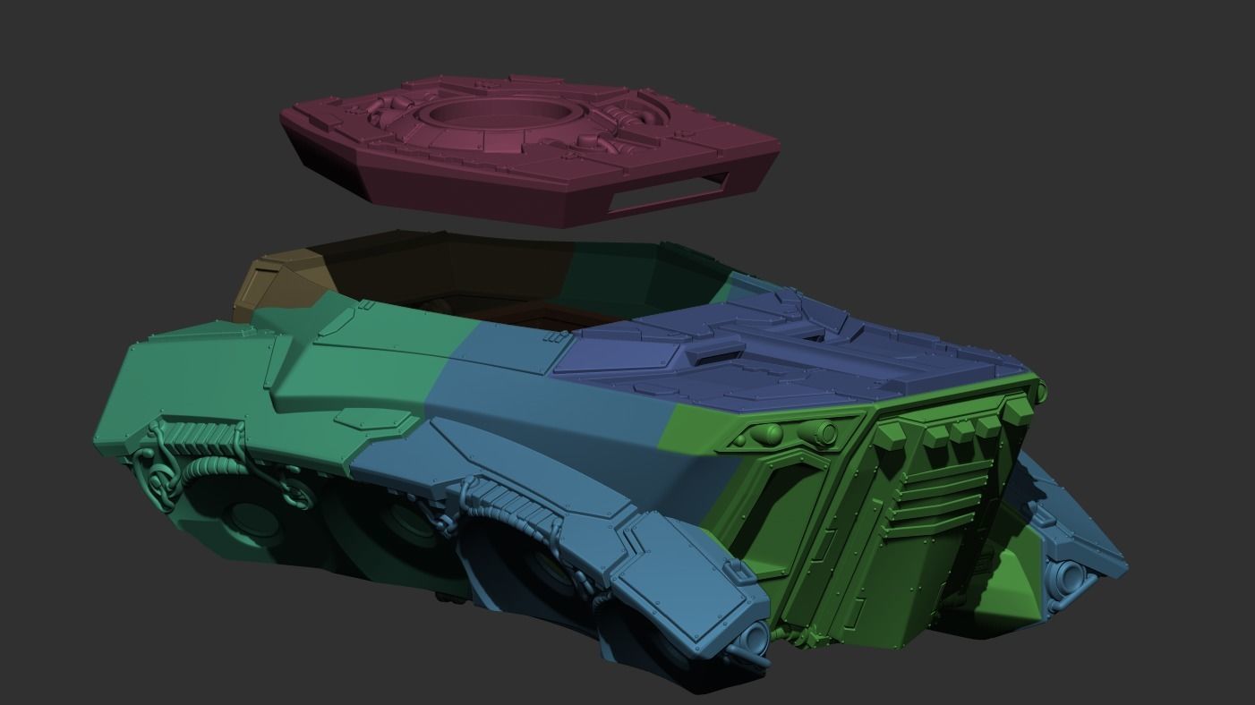 Tempest Legion - Clypeus Assault Transport 3D print model_12