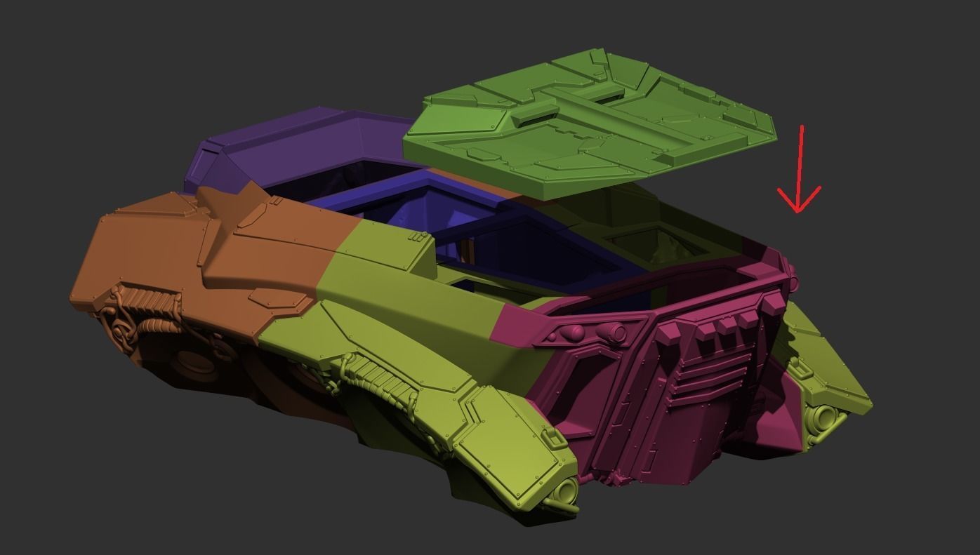 Tempest Legion - Clypeus Assault Transport 3D print model_11