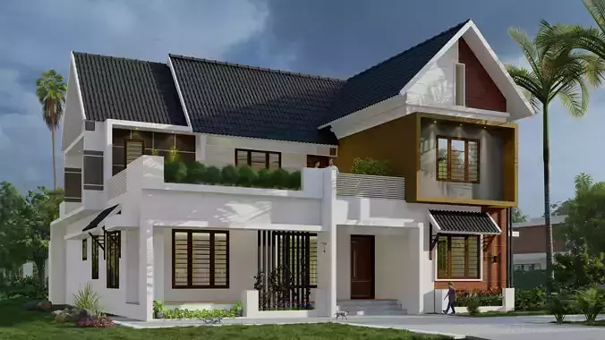 House model with simple design 3D model