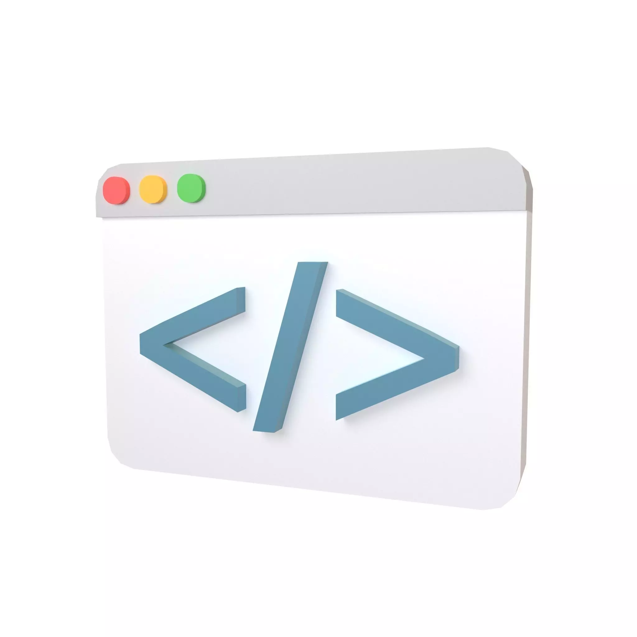 3D model Coding Icon v1 001 VR / AR / low-poly | CGTrader
