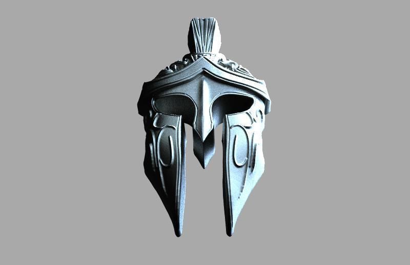 Spartan pendant 3D print model_6